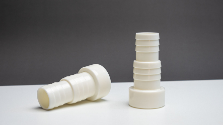 ABS hose nozzle white 32/38 x 50mm spigot